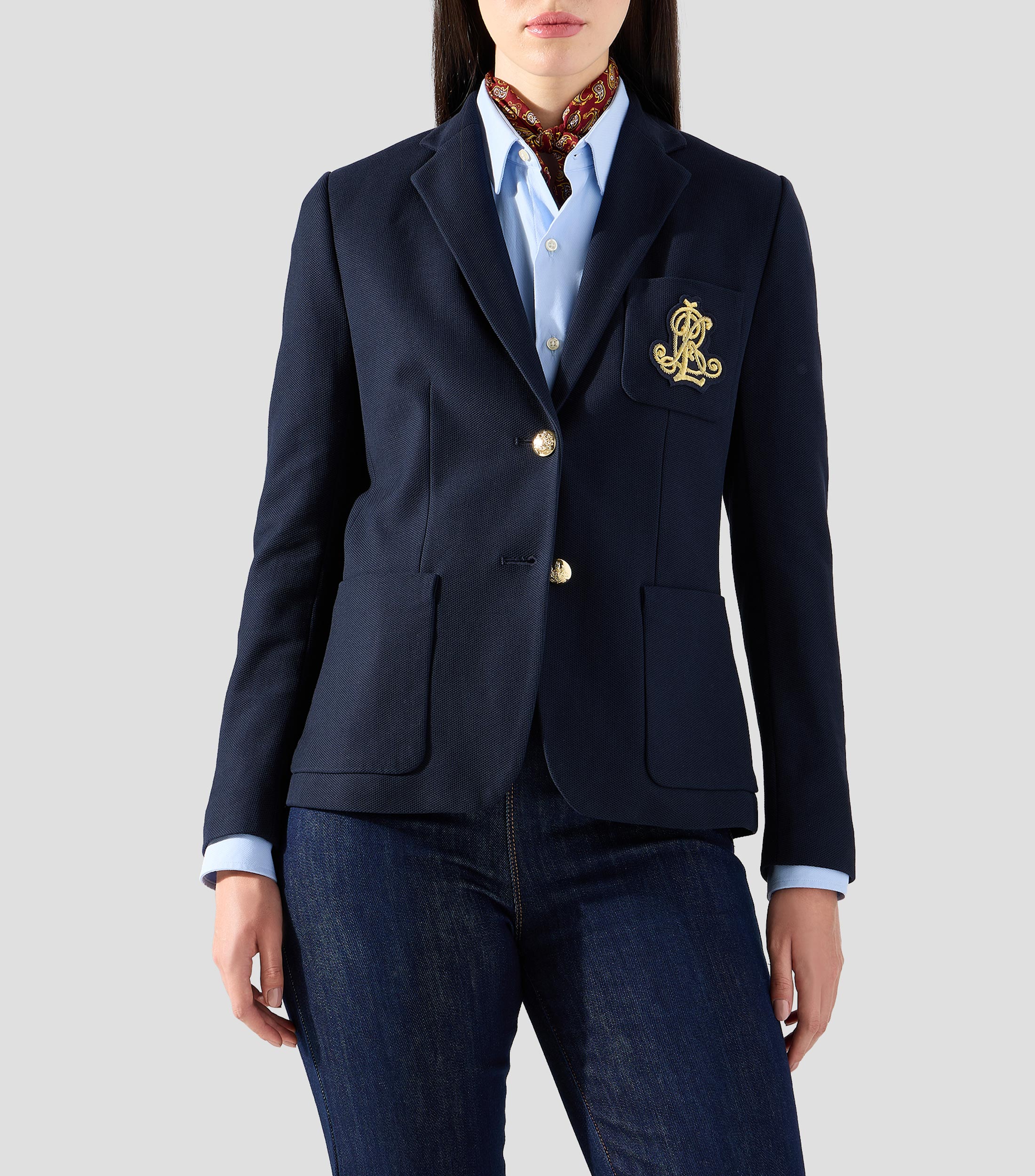 Blazer con micordiseños Mujer